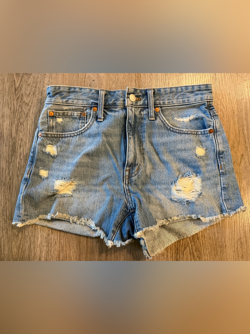 Madewell Relaxed Denim Shorts - Blue size 25